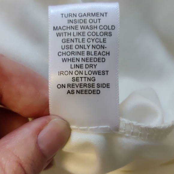 -$3/12$-Cream Lace Buttoned Dress - Picture 6 of 8